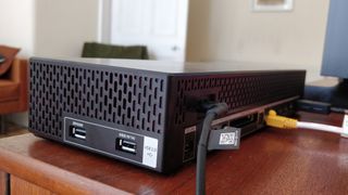 The Samsung OneConnect box outsources HDMI ports and other TV inputs to an external piece of hardware