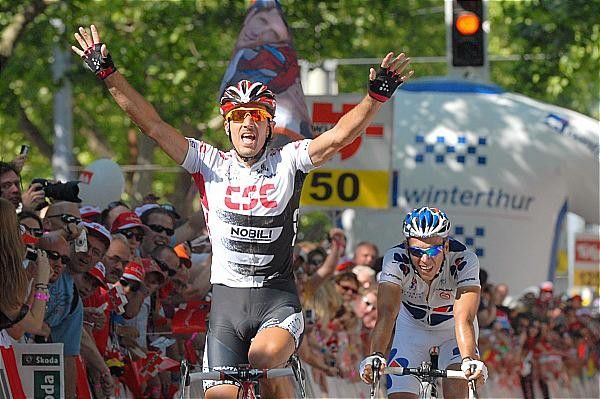 Another stunning victory by Fabian Cancellara (Team CSC).