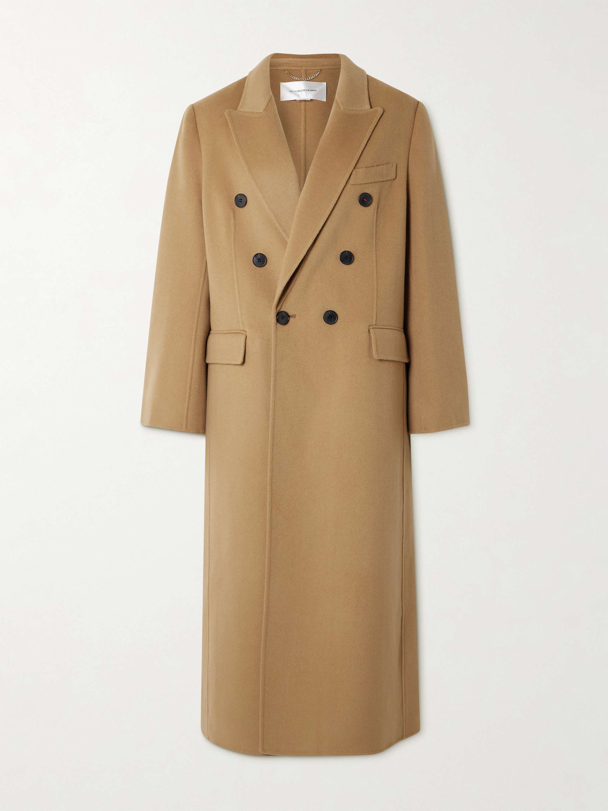 Double-Breasted Wool and Cashmere-Blend Coat