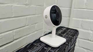 Yale Smart Indoor Camera review: security camera shot from the side