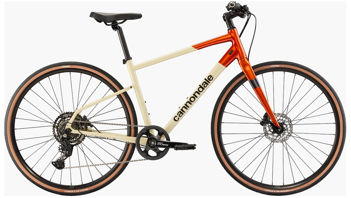 A Cannondale Quick 2 on a blank background