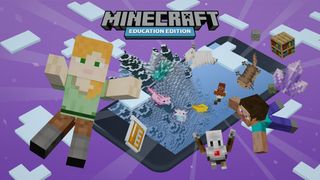 Hero image for the Minecraft: Education Edition Mobile Update.
