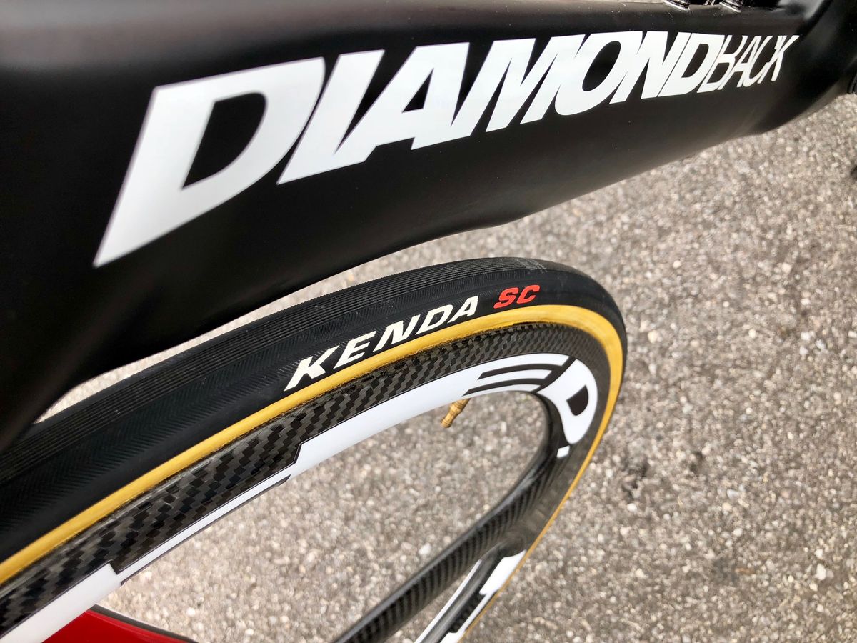 Rally's Diamondback Serios has a massive down tube, with