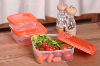 Food storage containers holding one serving