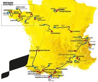 2021 Tour de France route