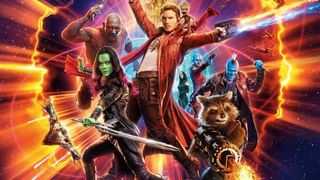 A promotional image for Guardians of the Galaxy Vol. 2 from Marvel Studios