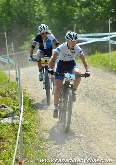 Tanja Zakelj (Unior Tools Team) &amp; Jolanda Neff (Giant Pro XC Team)
