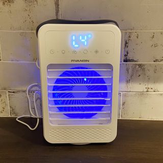 The Fivangin Portable Air Cooler being tested at home