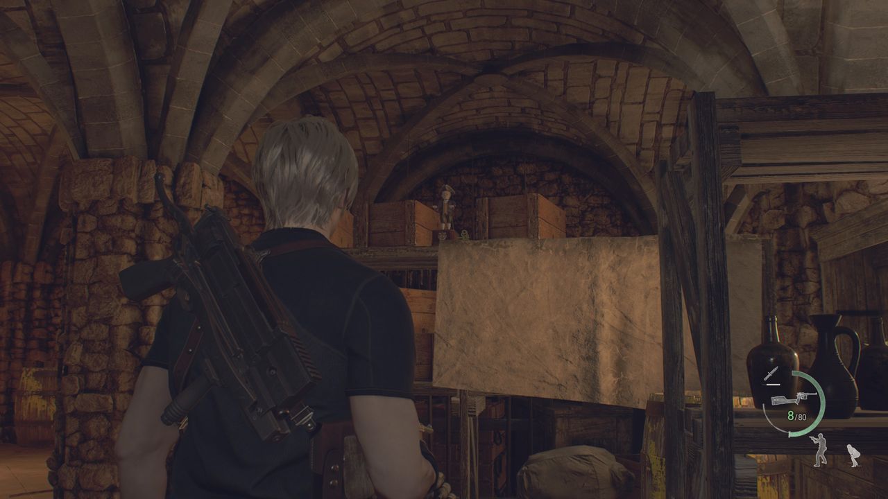 Resident Evil 4 Remake Clockwork Castellan in chapter seven