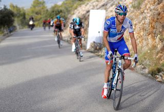 Thibaut Pinot attacks on his way to winning stage 2 at Ruta del Sol.