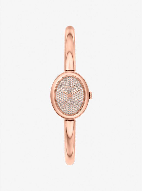 Petite Maude Rose Gold-Tone Bangle Watch