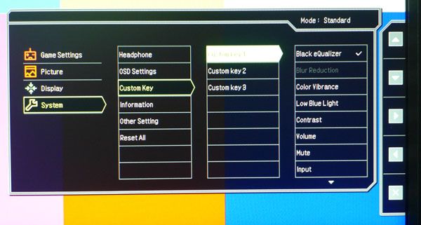 BenQ XL2730Z FreeSync, OSD Setup And Calibration