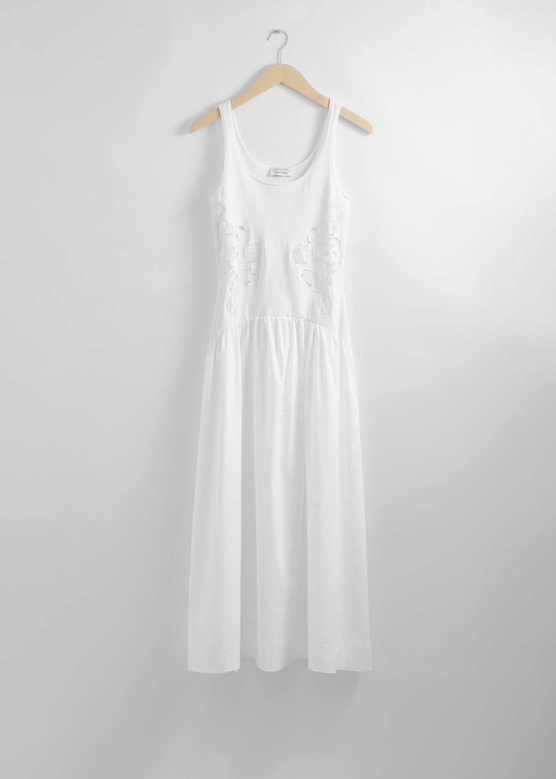 Embroidered Tank Midi Dress