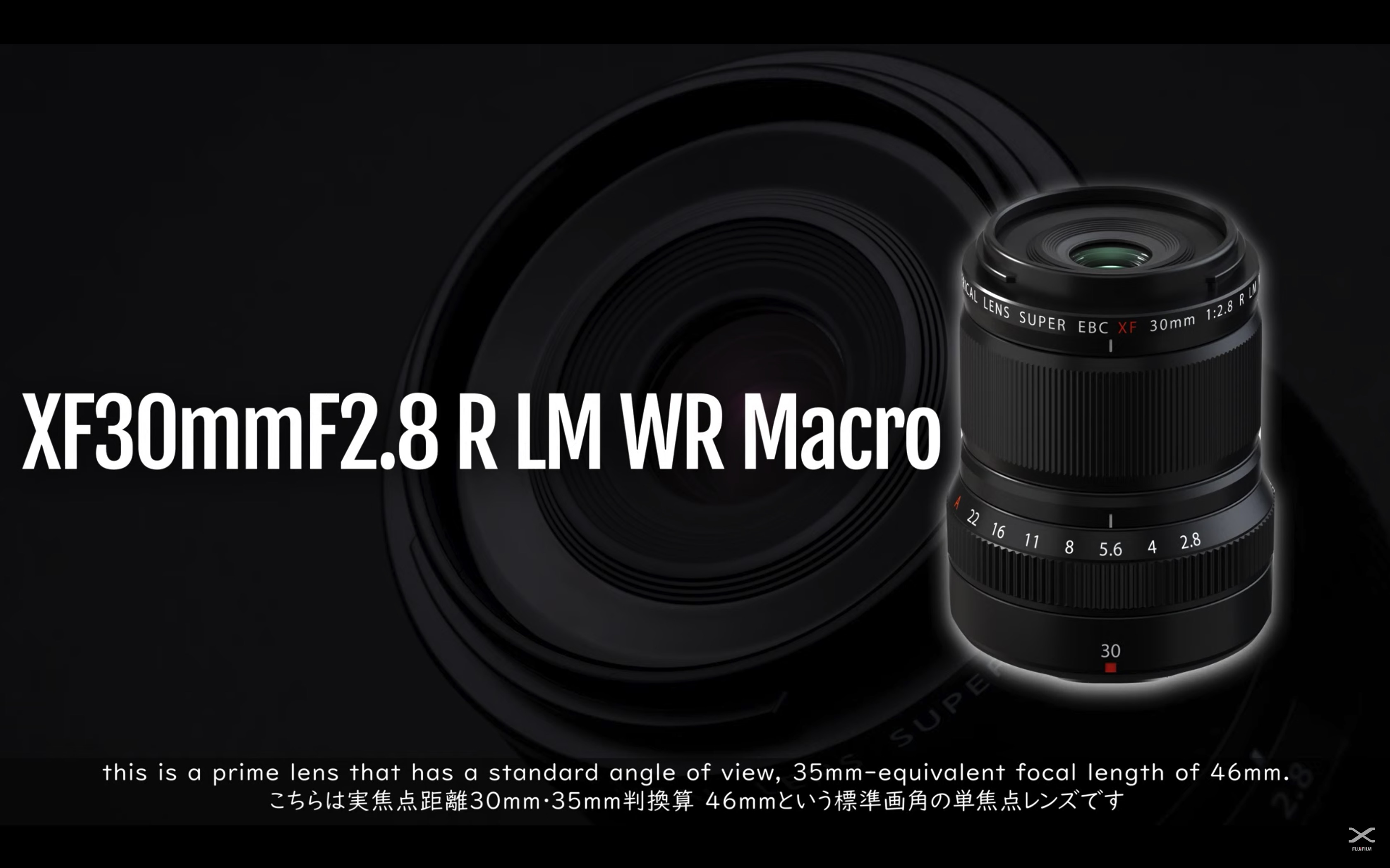 A Fujifilm XF30mm macro lens