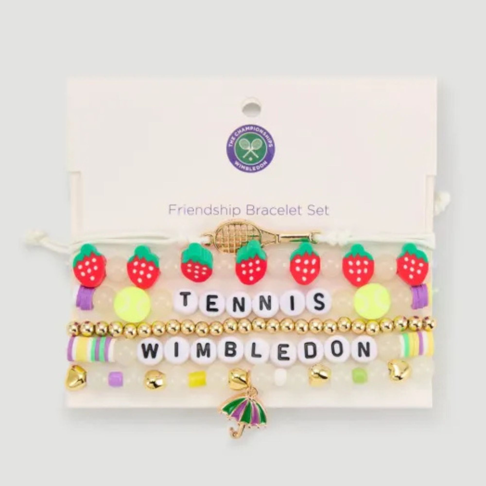 A lifestyle shot of the Wimbledon Friendship Bracelets