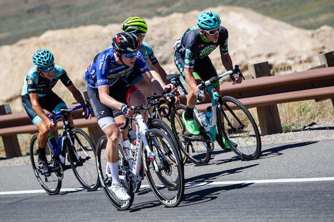 An early break tries to get away on stage 6 of the 2019 Tour of Utah