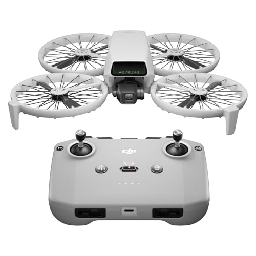 Dji Flip, Drone With 4k Uhd Camera for Adults, Under 249 G, 3-Axis Gimbal Stabilization, 13km Video Transmission, Palm Takeoff, Auto Return, 1 Battery for 31-Min Flight Time, Intelligent Flight