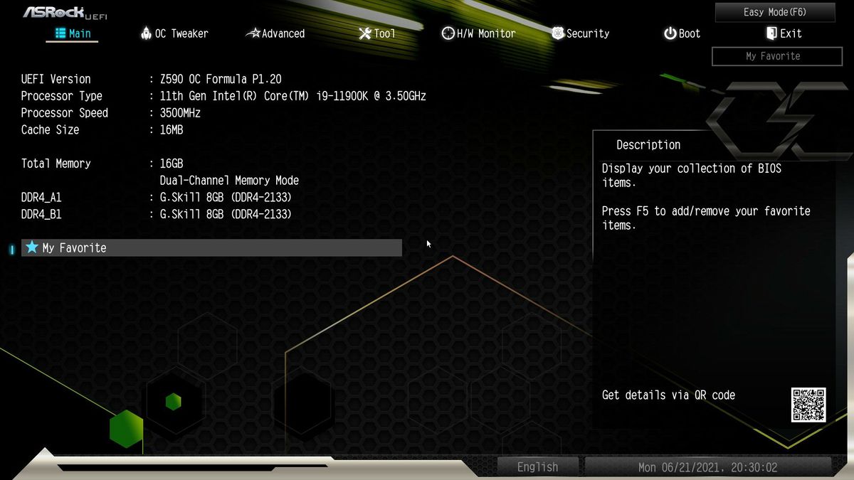 ASRock Z590 OC Formula