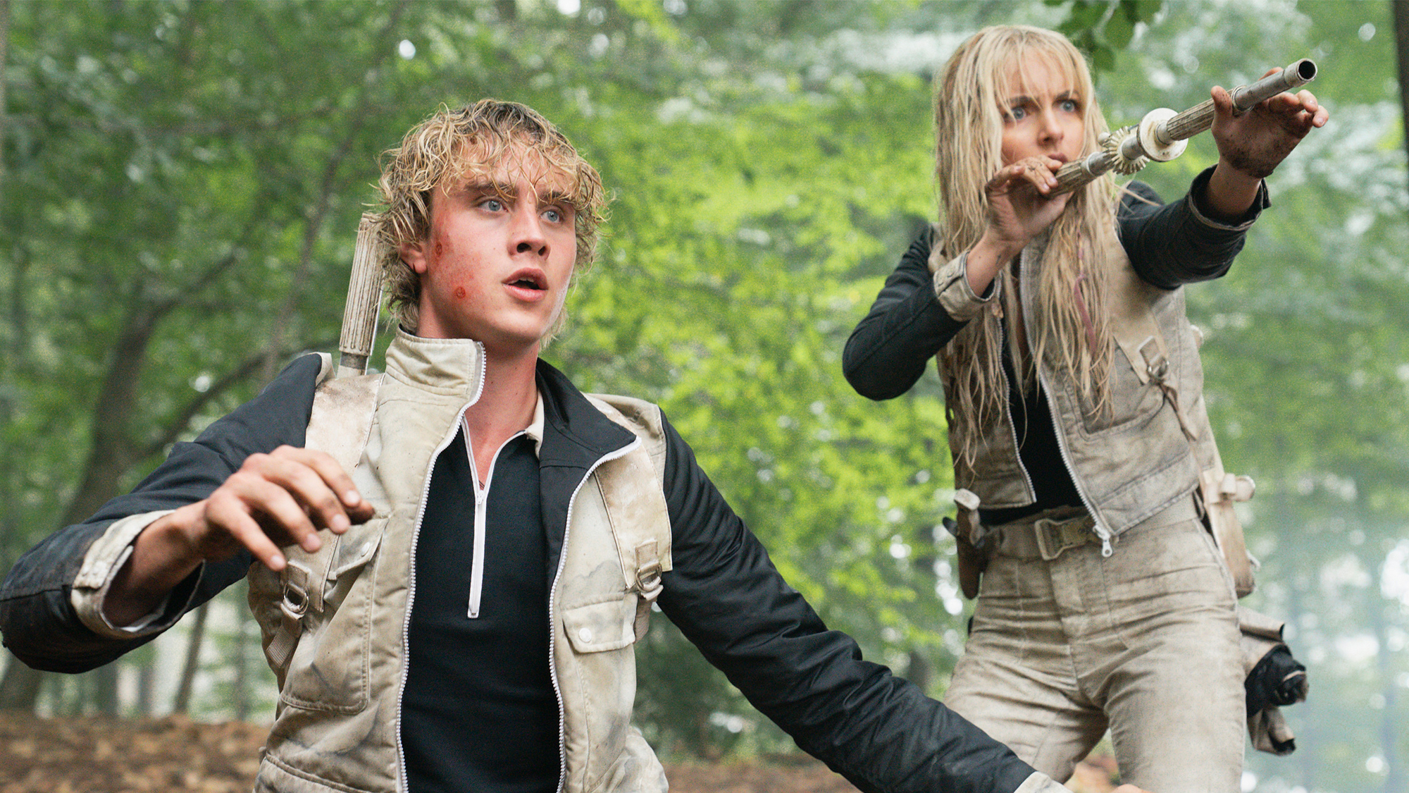 Joseph Zada and McKenna Grace in Sunrise on the Reaping
