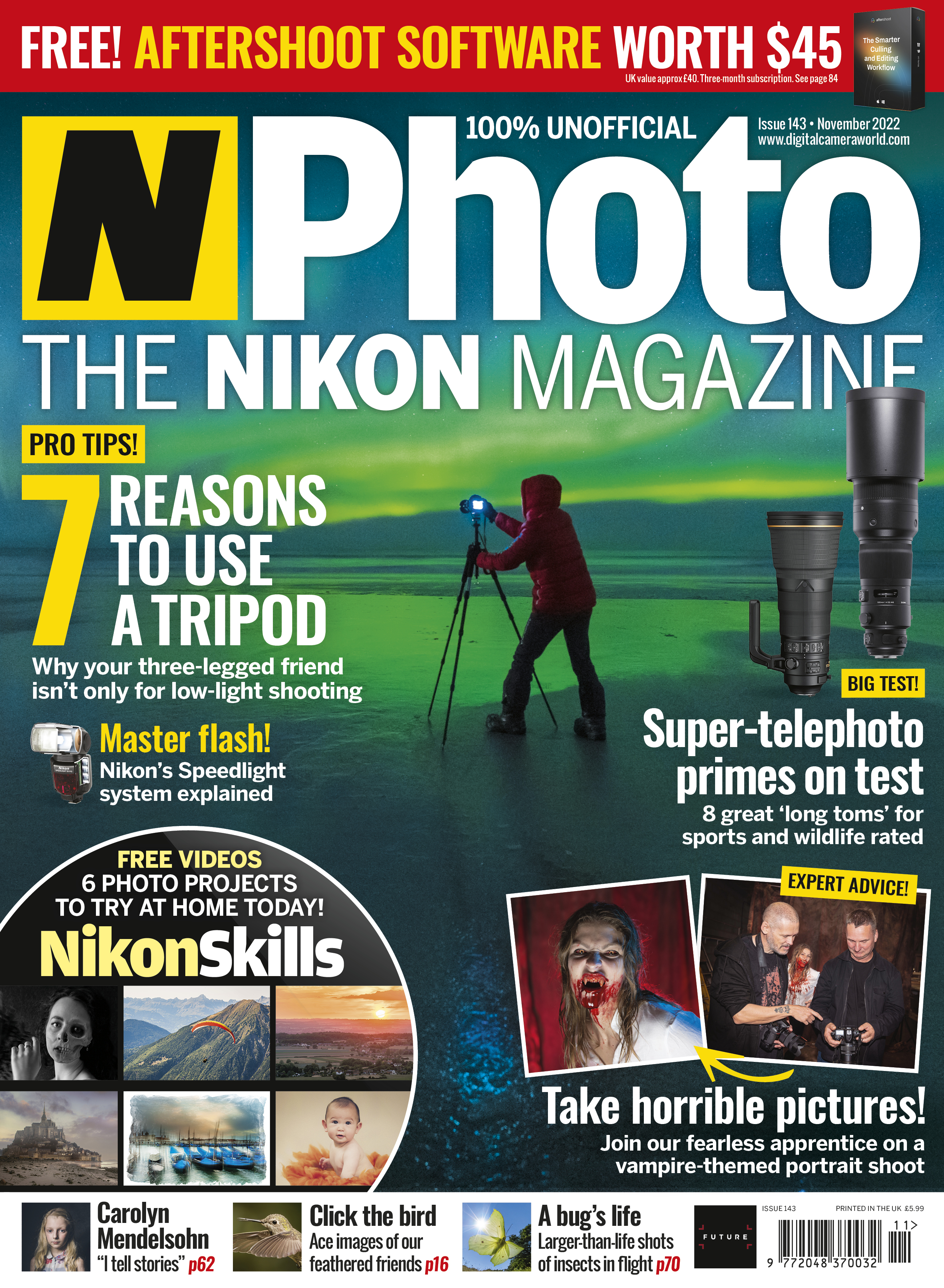7 reasons to use a tripod! N-Photo 143 on sale today