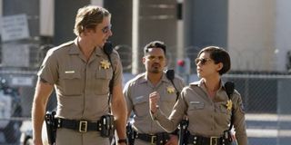 Dax Shepard, Michael Peña, and Rosa Salazar in CHIPS