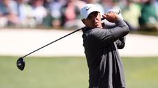 Brooks Koepka hits a drive at the 2023 Masters