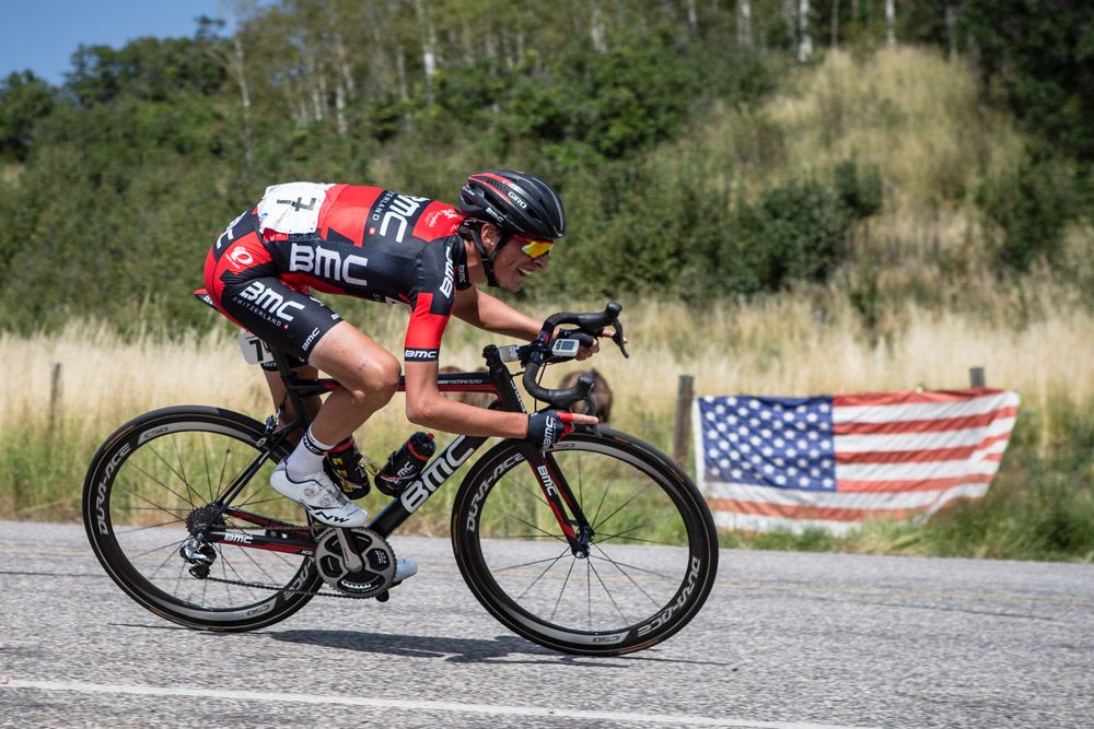 Manuel Senni (BMC) chases back after the climb