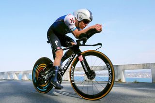 HONDARRIBIA, SPAIN - APRIL 04: Remco Evenepoel of Belgium and Team Quick-Step - Alpha Vinyl sprints during the 61st Itzulia Basque Country 2022 - Stage 1 a 7,5km individual time trial from Hondarribia to Hondarribia / #itzulia / #WorldTour / on April 04, 2022 in Hondarribia, Spain. (Photo by Gonzalo Arroyo Moreno/Getty Images)