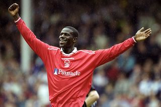 Chris Bart-Williams celebrating a goal for Nottingham Forest