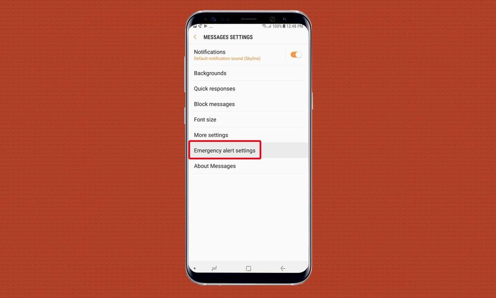 How To Turn Off Emergency Alerts On The Galaxy Note 8 Tom s Guide