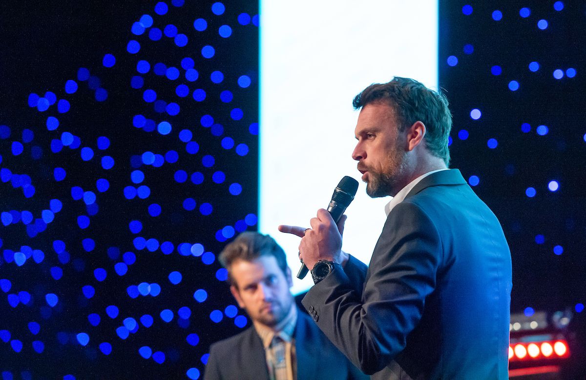 Rob Hayles presenting
