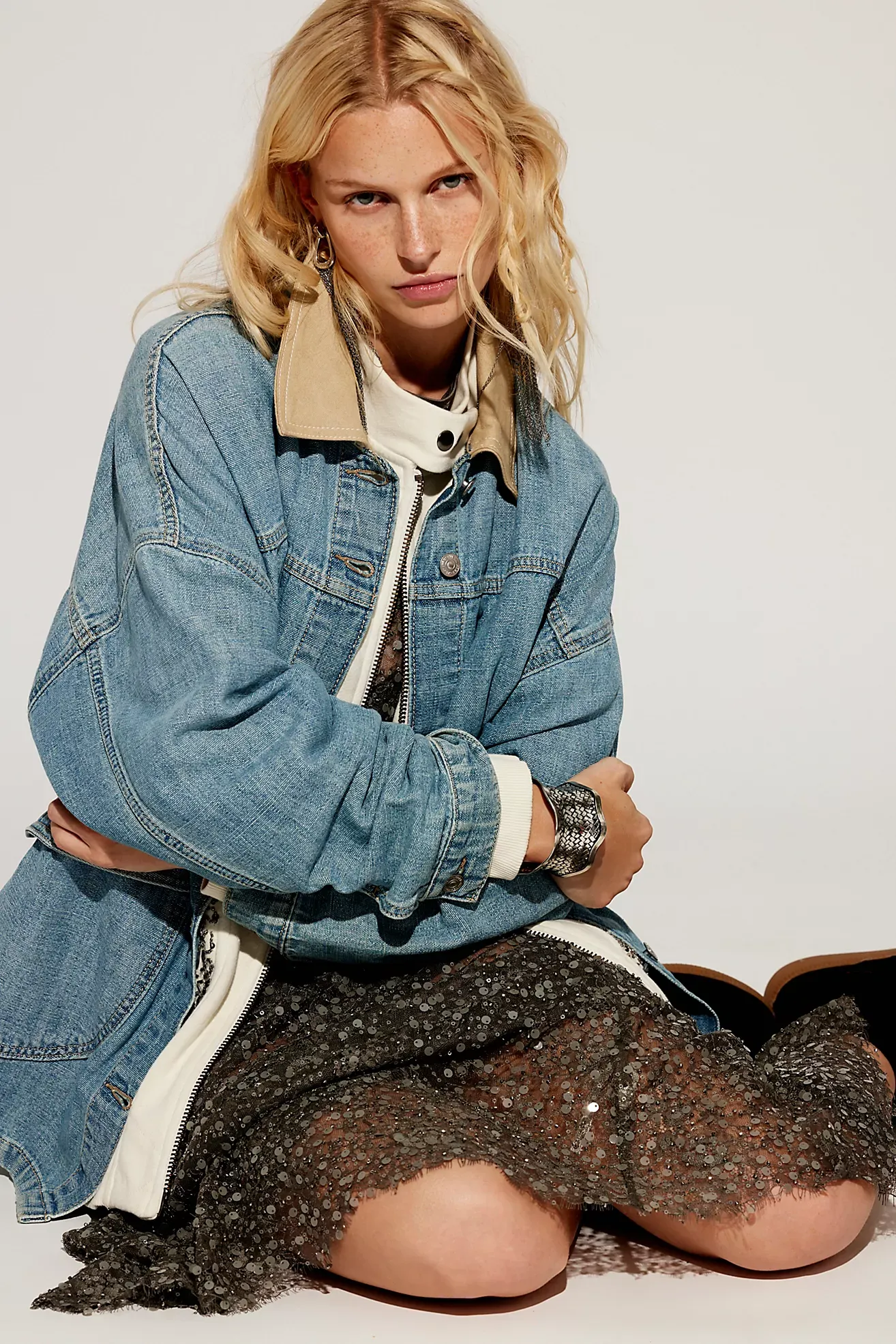 We the Free Lemon Denim Jacket