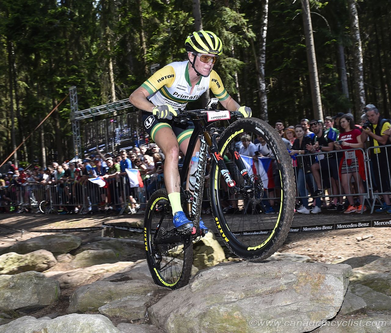 Great ride for Rebecca McConnell (Aus) Primaflor Mondraker Rotor