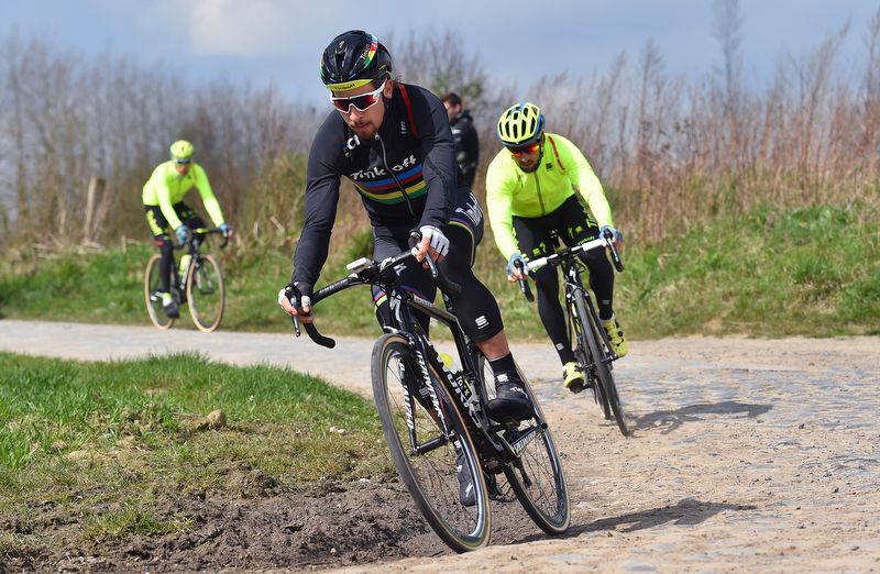 Peter Sagan rides the pave