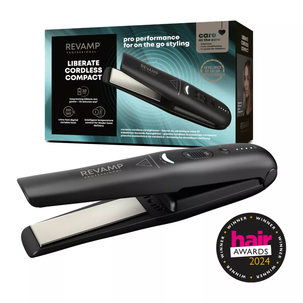 Revamp Liberate Cordless Compact Ceramic Hair Straightener