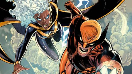 Cropped image from Maximum X-Men #1 featuring Storm and Wolverine