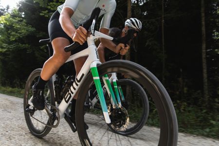 BMC's Kaius 01 gravel race bike in action