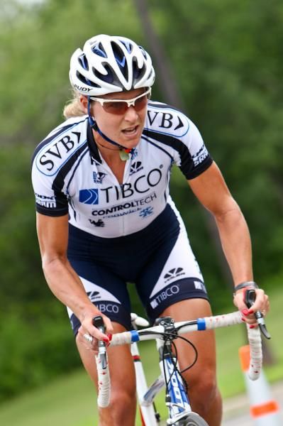 Amanda Miller (TIBCO) going hard on the way up.