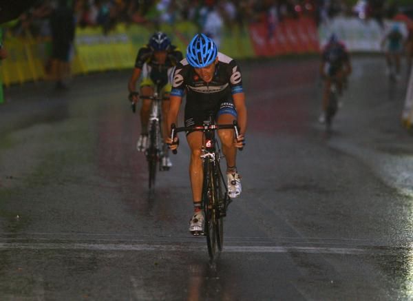 Dan Martin rides to the stage victory in Poland under a downpour