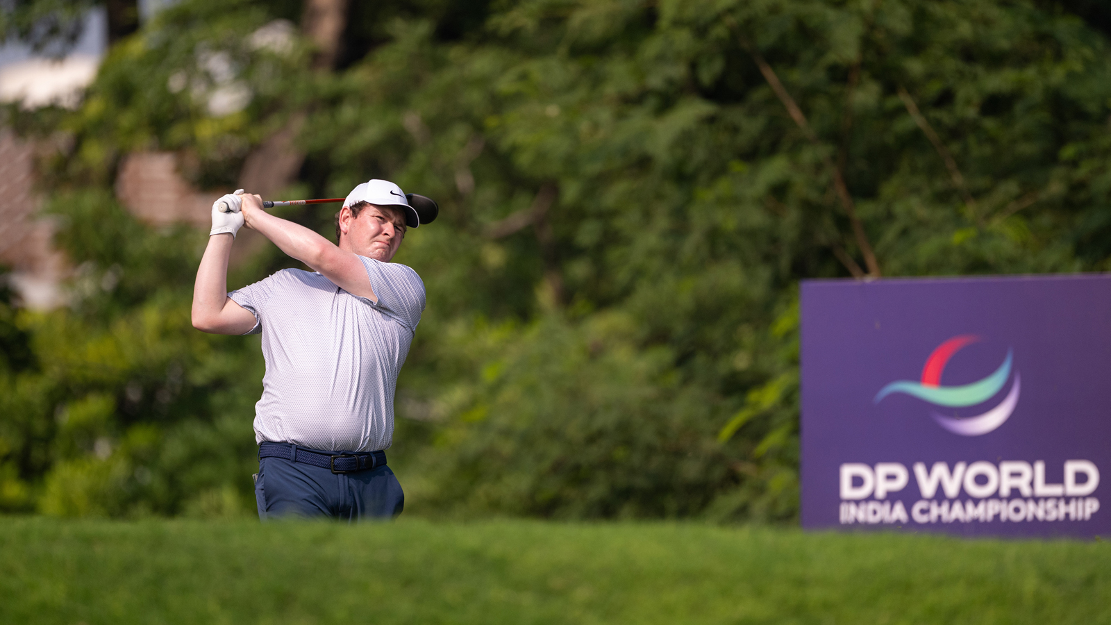 Robert MacIntyre hits a tee shot