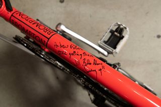 The millionth Brompton signed by Andrew Ritchie and Will Butler-Adams
