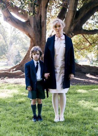 Noah Wiseman and Essie Davis in The Babadook.