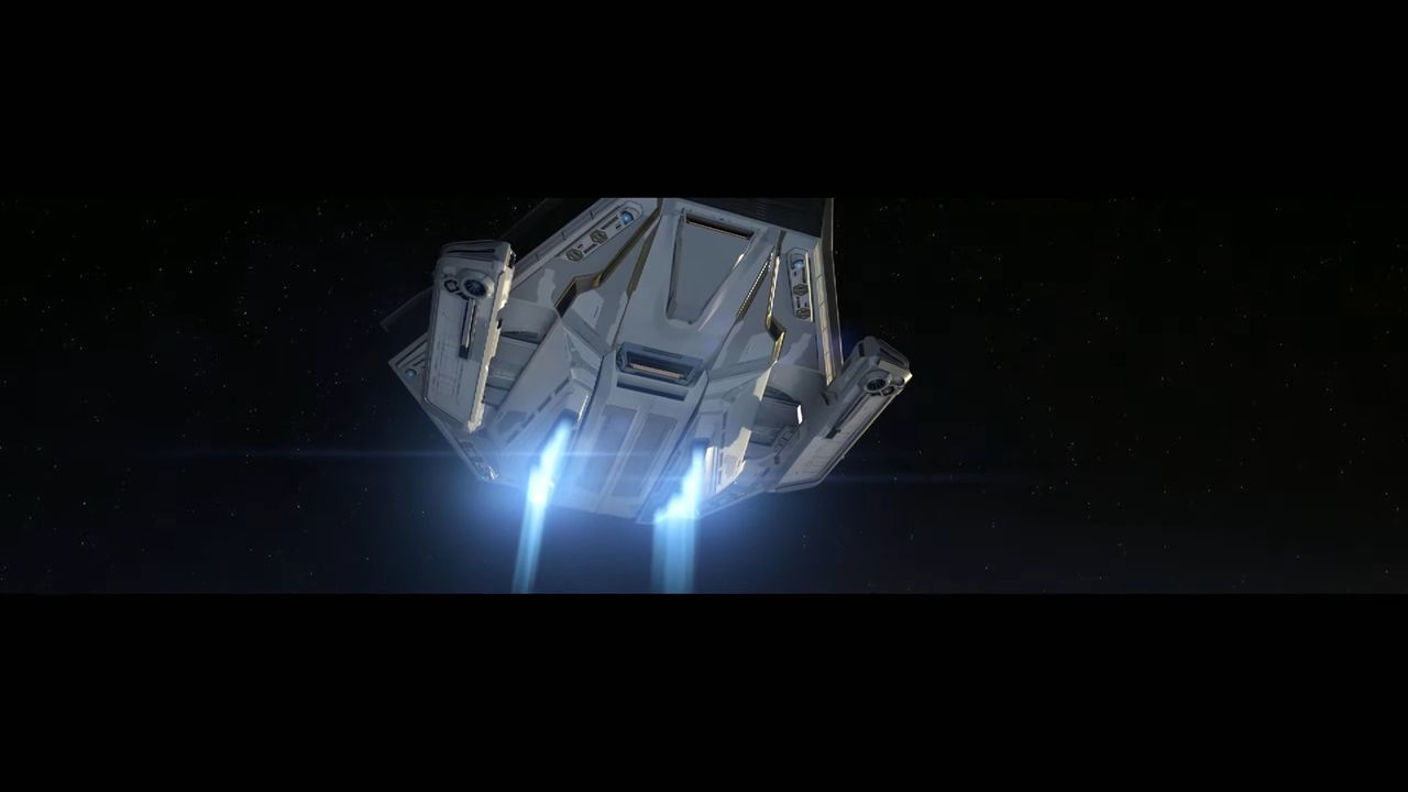 Various shots of Nvidia's office building appearing as a spaceship in Jensen Huang's Computex 2025 keynote