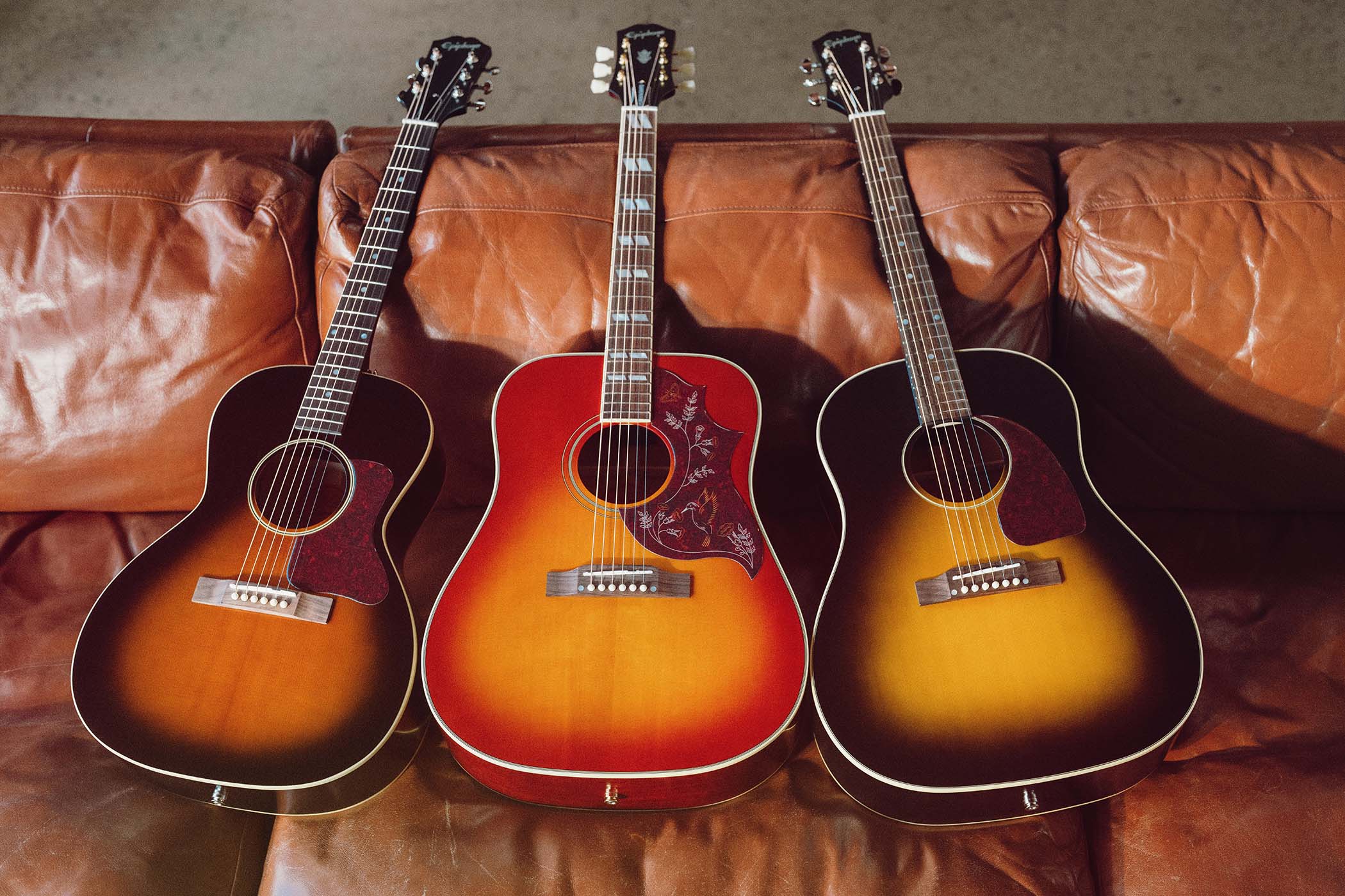 Epiphone Inspired By Gibson Acoustics 2026: the new all-solid core range takes its design cues from classic high-end Gibson USA builds.