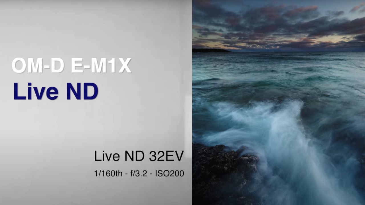An example long exposure photo of the sea using Olympus' Live ND feature