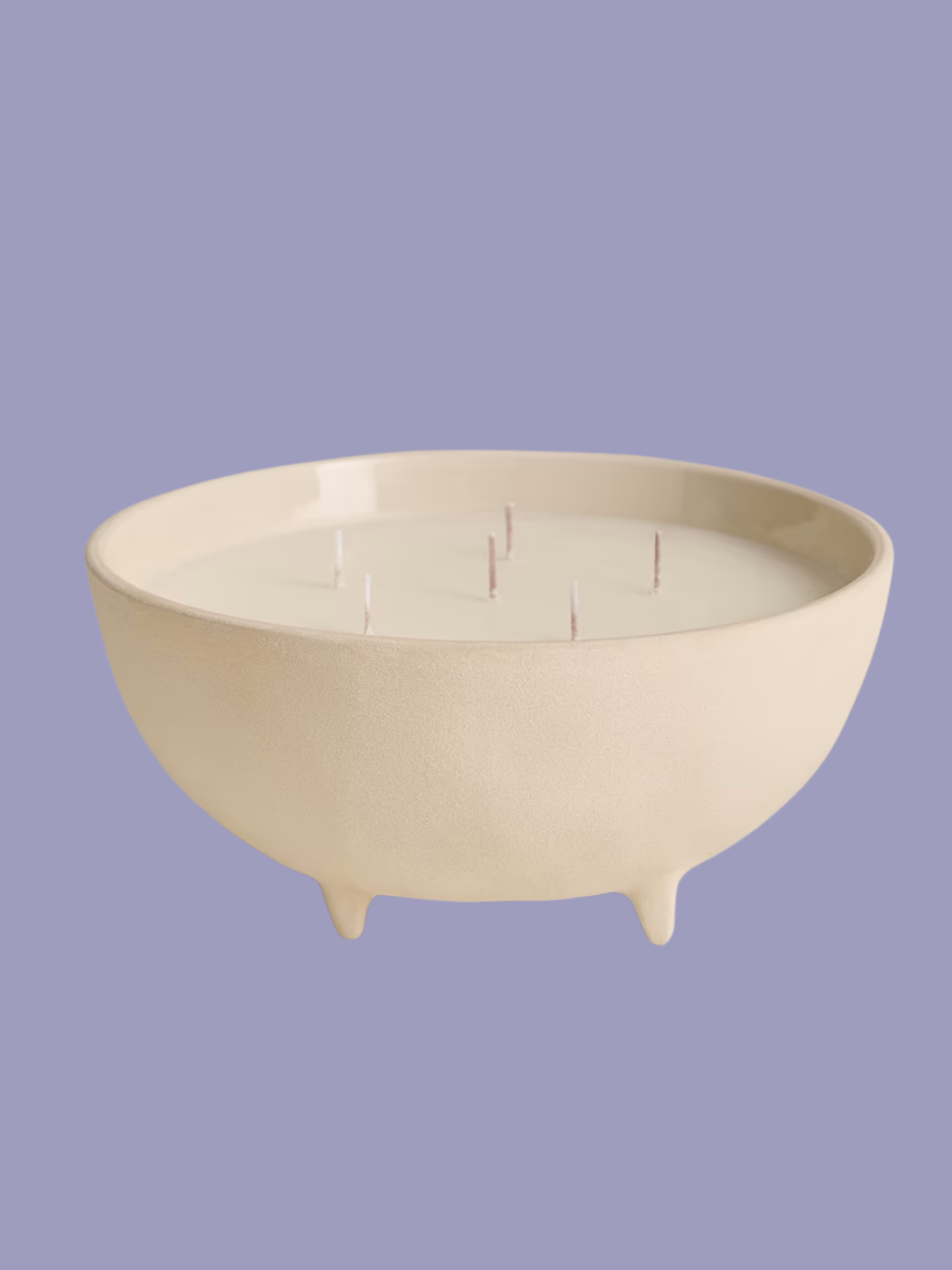 A footed candle with five wicks from M&amp;amp;S