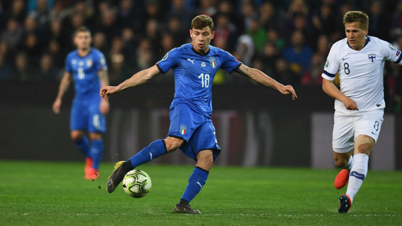 Cagliari midfielder Nicolo Barella has won five international caps for Italy 