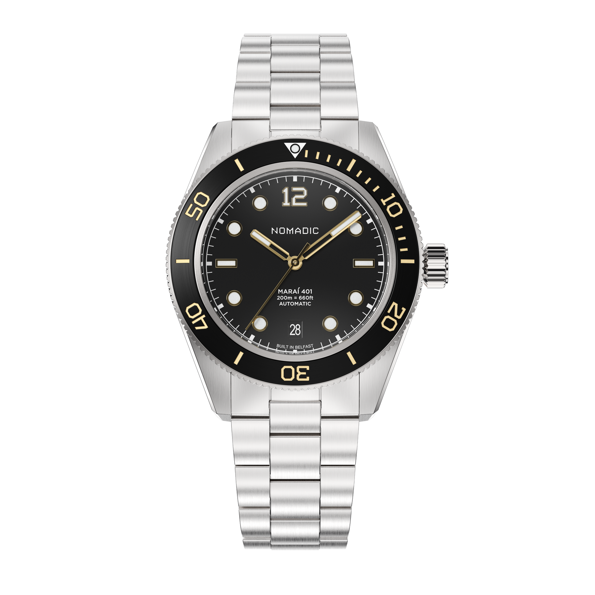 Classic Black and Gold - Mara&amp;iacute; 401 - 40mm Dive Watch (2026 Edition)