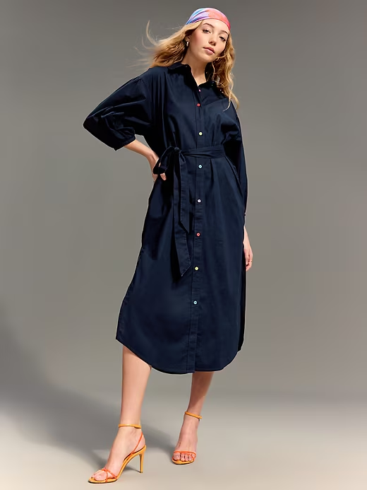Old Navy, Old Navy x Christopher John Rogers Maxi Shirt Dress
