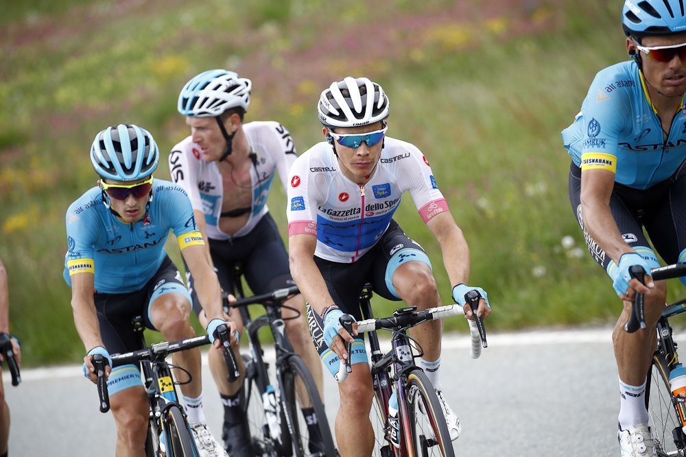 Miguel Angel Lopez rode onto the Giro's overall podium during stage 20